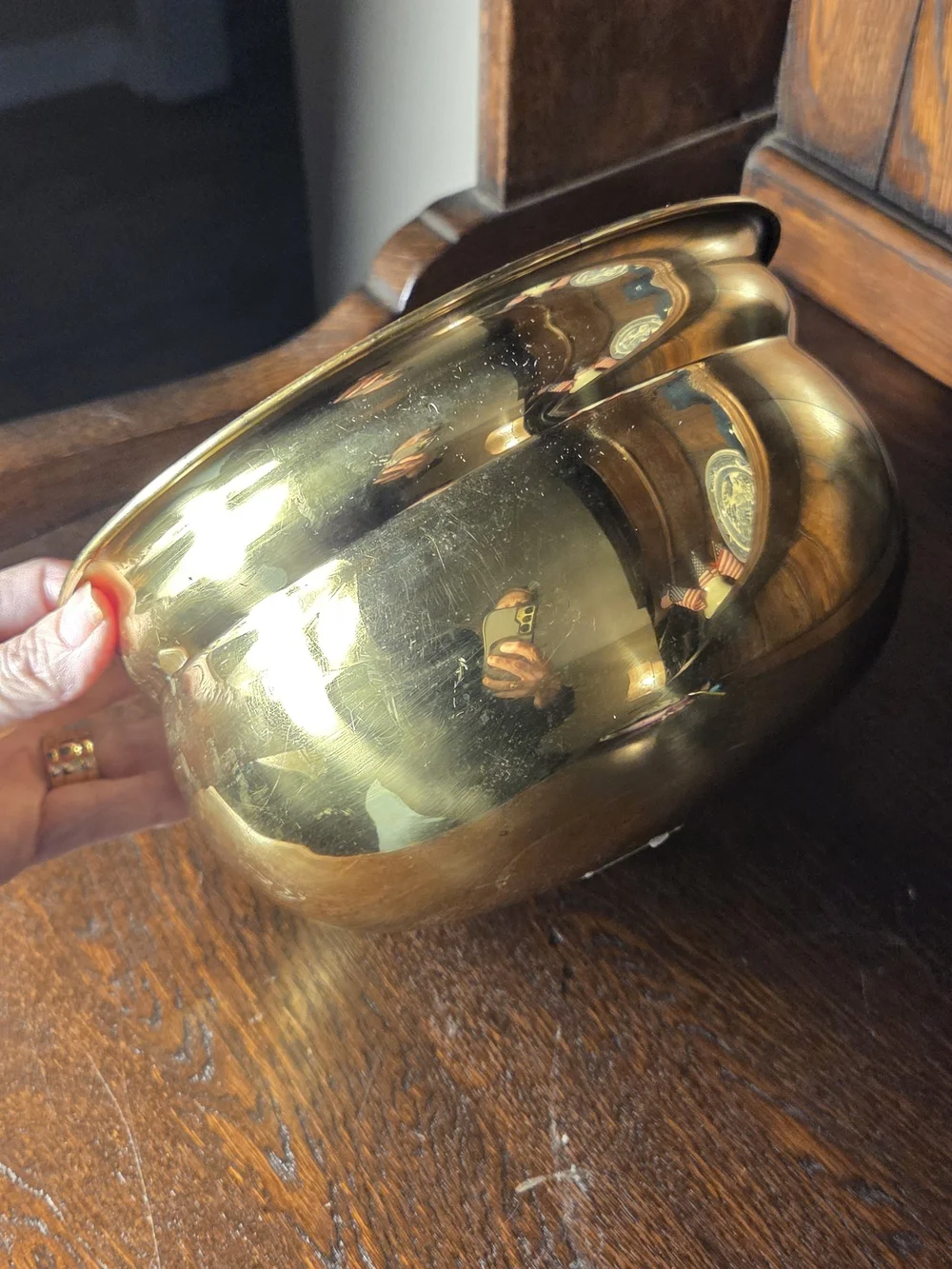 Vintage solid brass